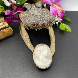 Carved shell cameo vintage